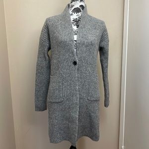 Uniqlo long wool sweater jacket